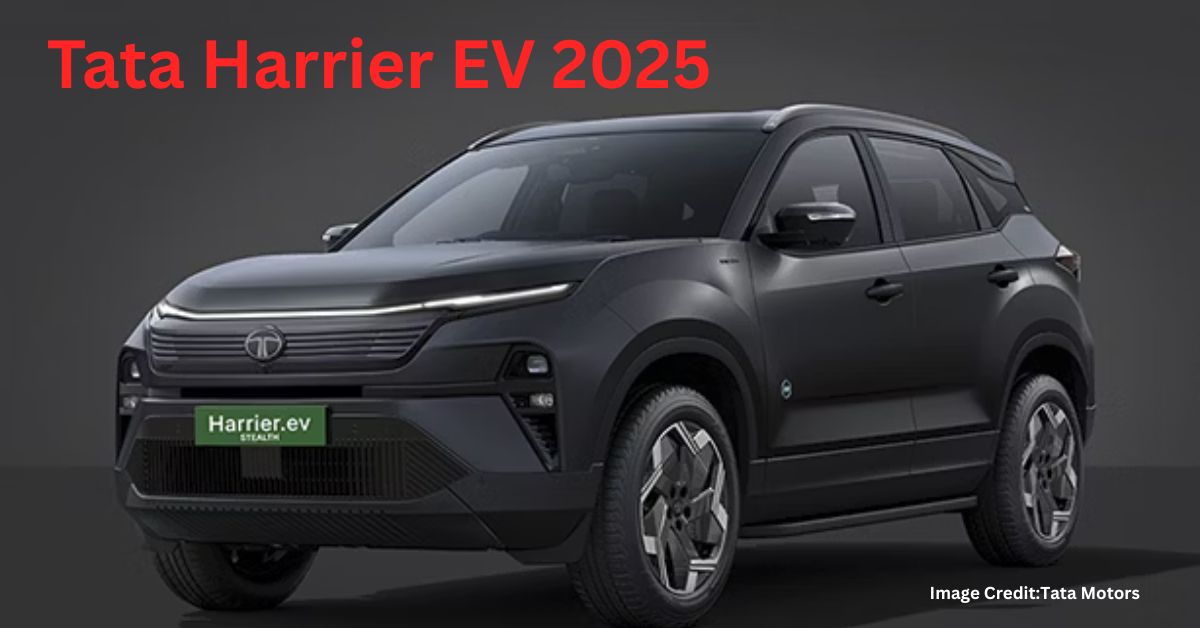 This is image of all new Electric tata harrier Ev